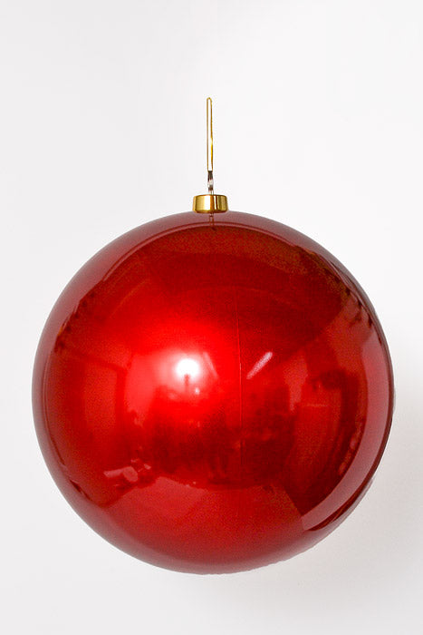 500Mm Ball Ornament Shiny Red
