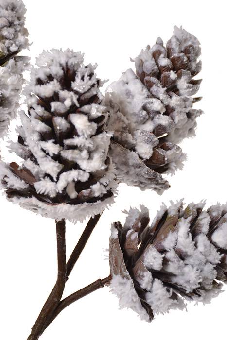 32" Snow Pine Cone White