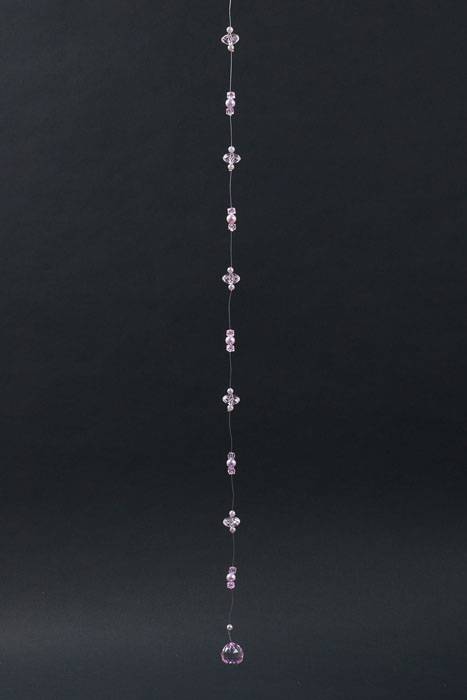 36" Pearl And Bead Garland Lavender