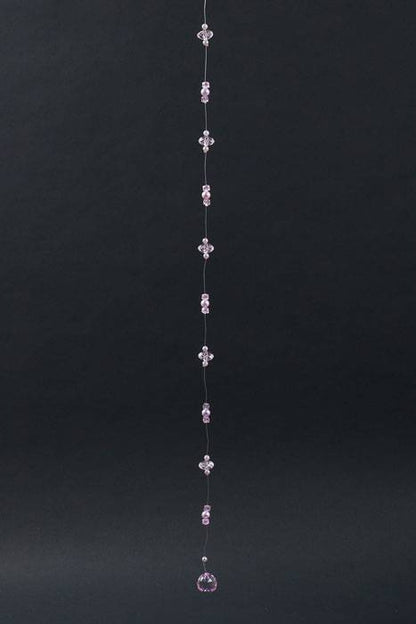 36" Pearl And Bead Garland Lavender