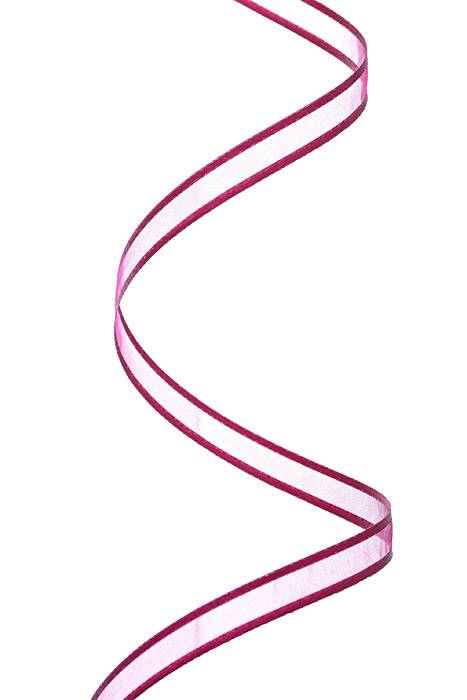 3/8&quot; X 25yds Organza W/satin Edge Burgundy