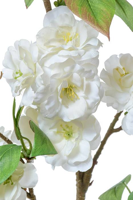 52" Silk Cherry Blossom Spray White