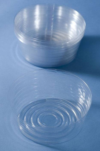 8.5" Plastic Deep Liners Clear Pkg/12