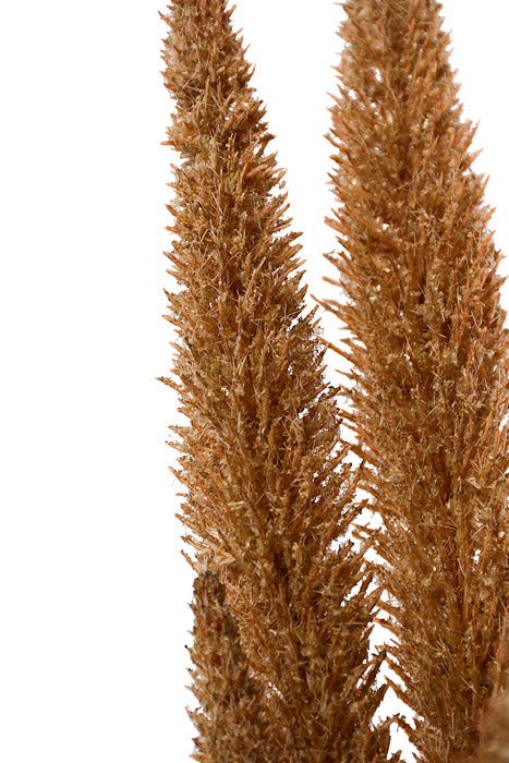 24" Plastic Flocked Foxtail Grass Bundle Brown