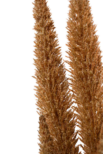 24" Plastic Flocked Foxtail Grass Bundle Brown