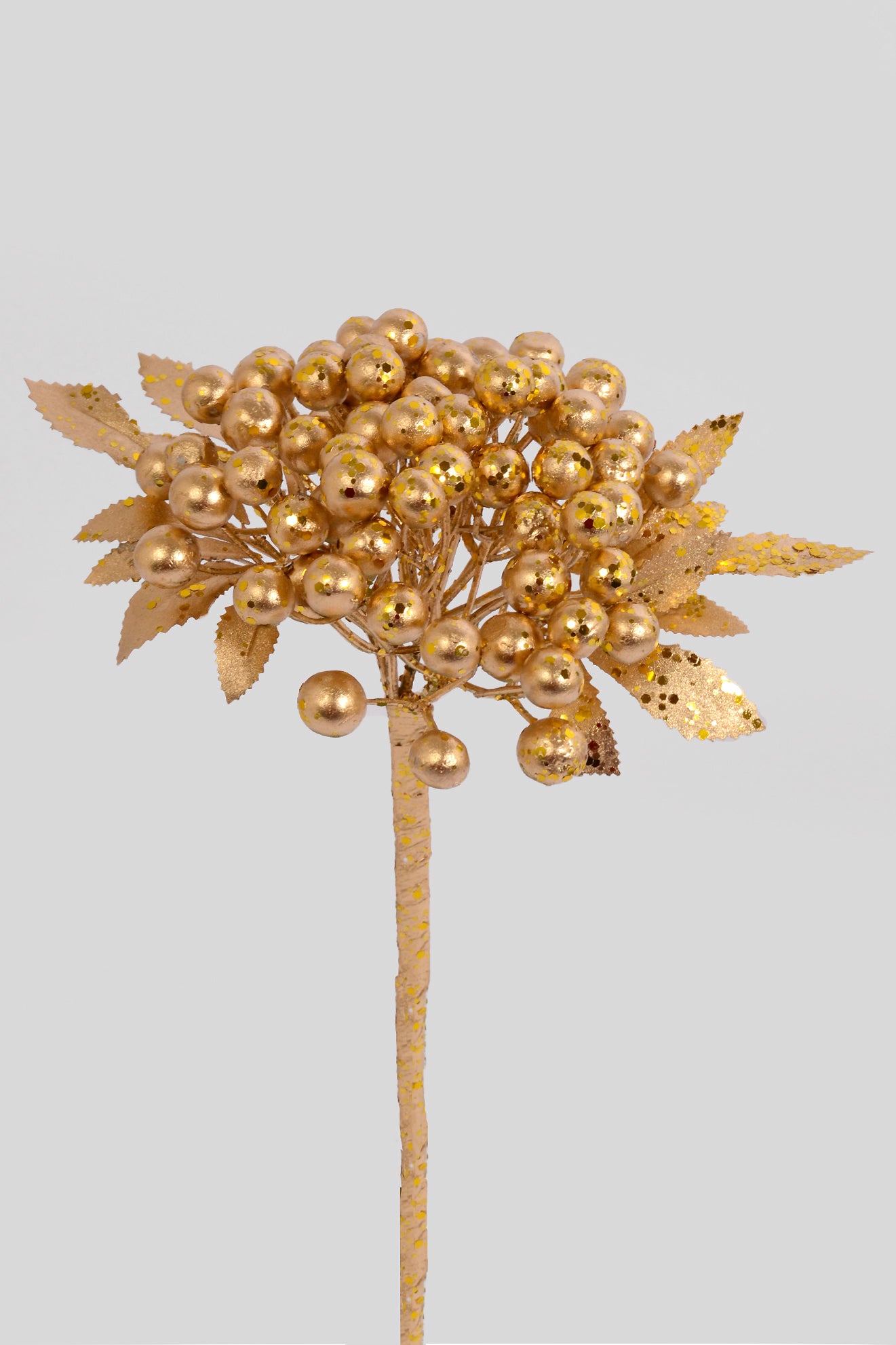 12.5" Metallic Berry Pick Gold