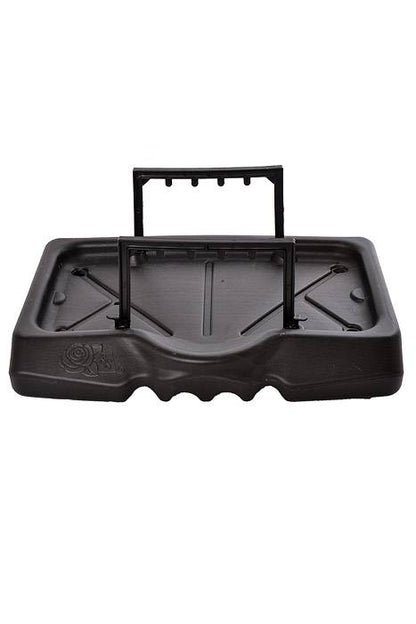 11" X 8" X 5.25" Single Casket Saddle Black