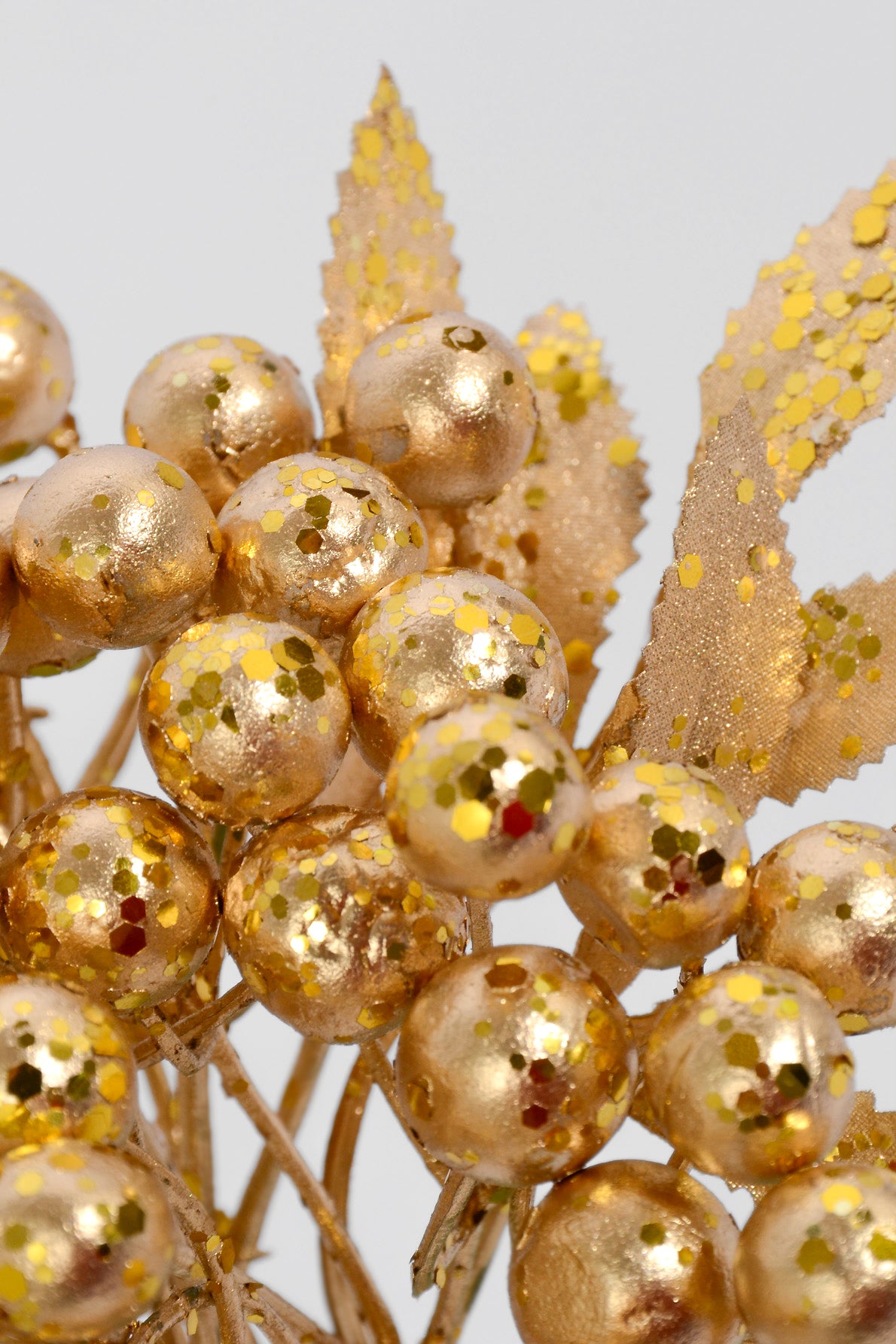 12.5" Metallic Berry Pick Gold