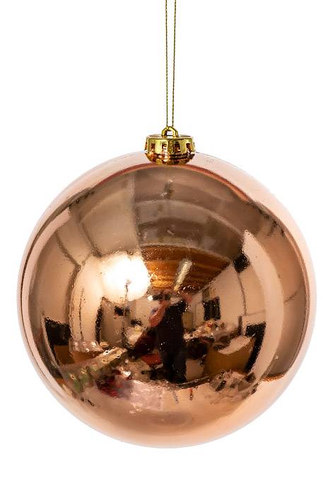 150mm Shiny Plastic Ball Champagne