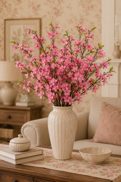 35" Silk Cherry Blossom Spray Pink