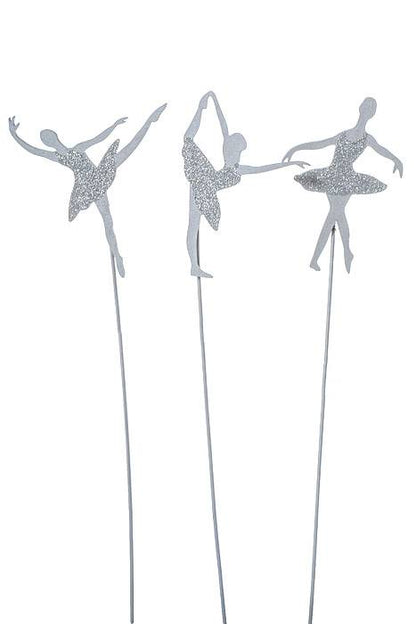 4.75" X 7" Ballerina Pick Silver Pkg/3