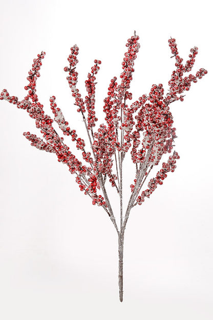 24" Berry with Snow Bush Red