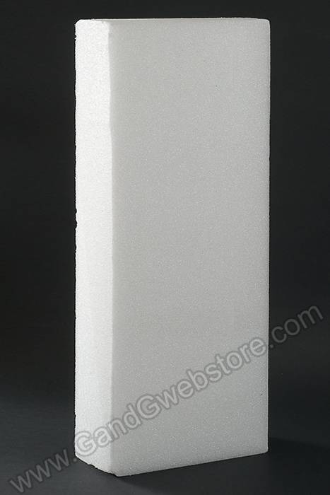 6" X 12" X 36" Styrofoam Sheet White