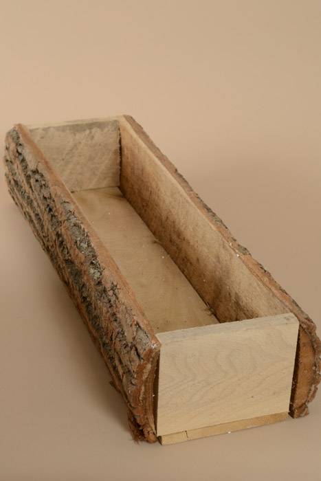 24" X 5.5" Log Box Natural