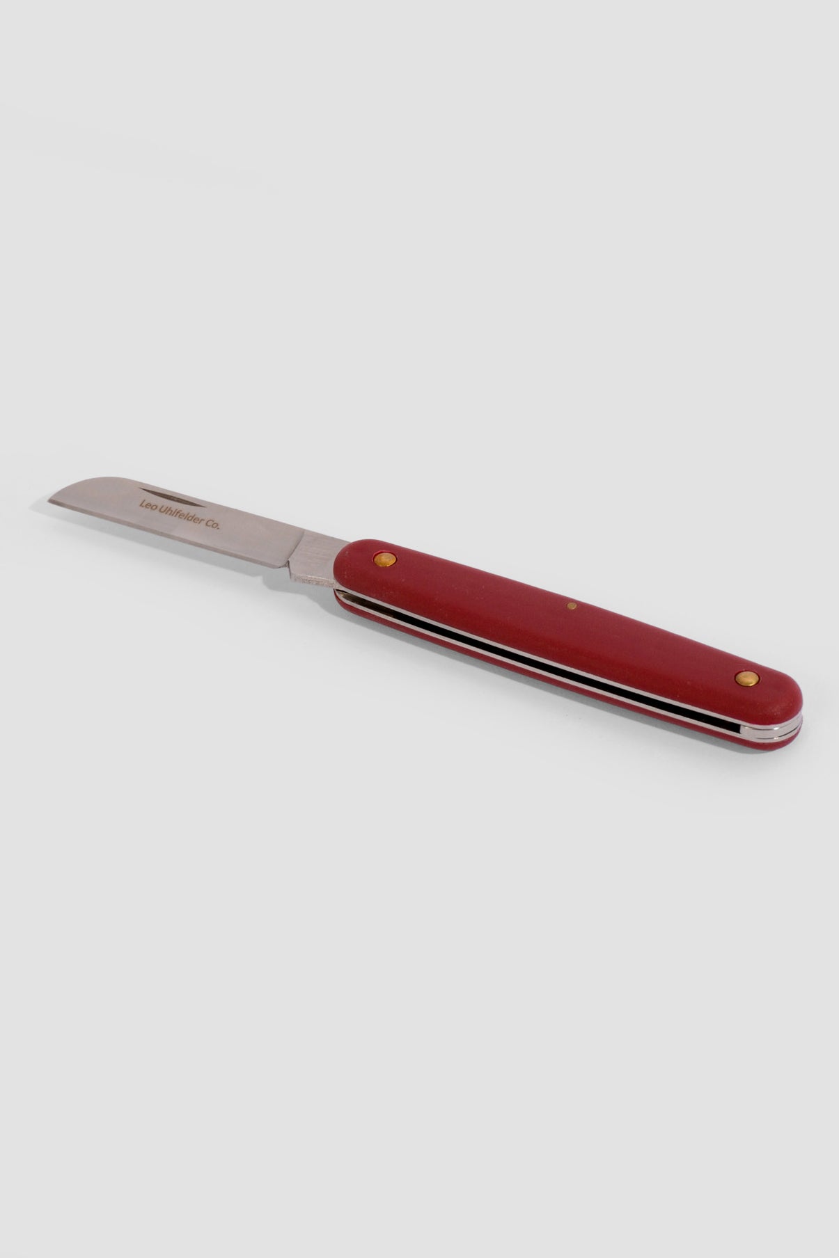 4" Red Handle Folding Florist Knife Red