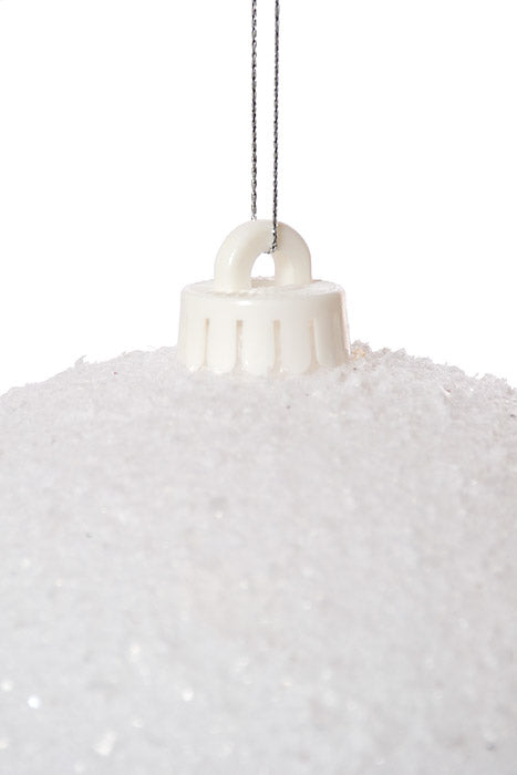 200Mm Snowball Ball Ornament Box White/Snow