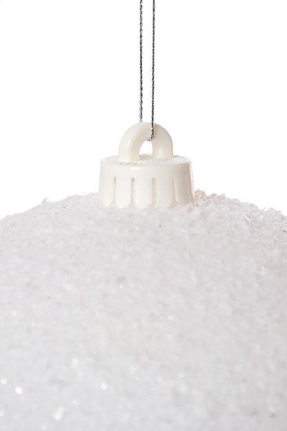 200Mm Snowball Ball Ornament Box White/Snow