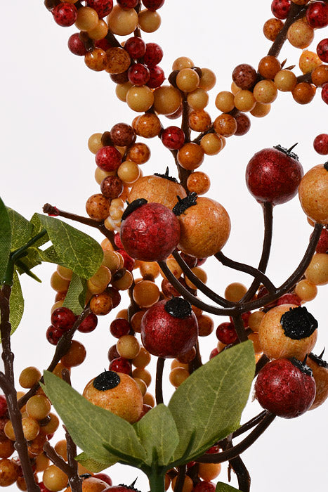 18" Mixed Berries Pick Red/Green