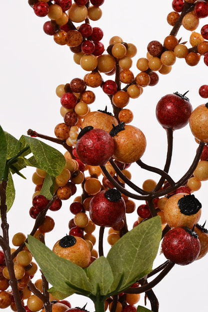 18" Mixed Berries Pick Red/Green