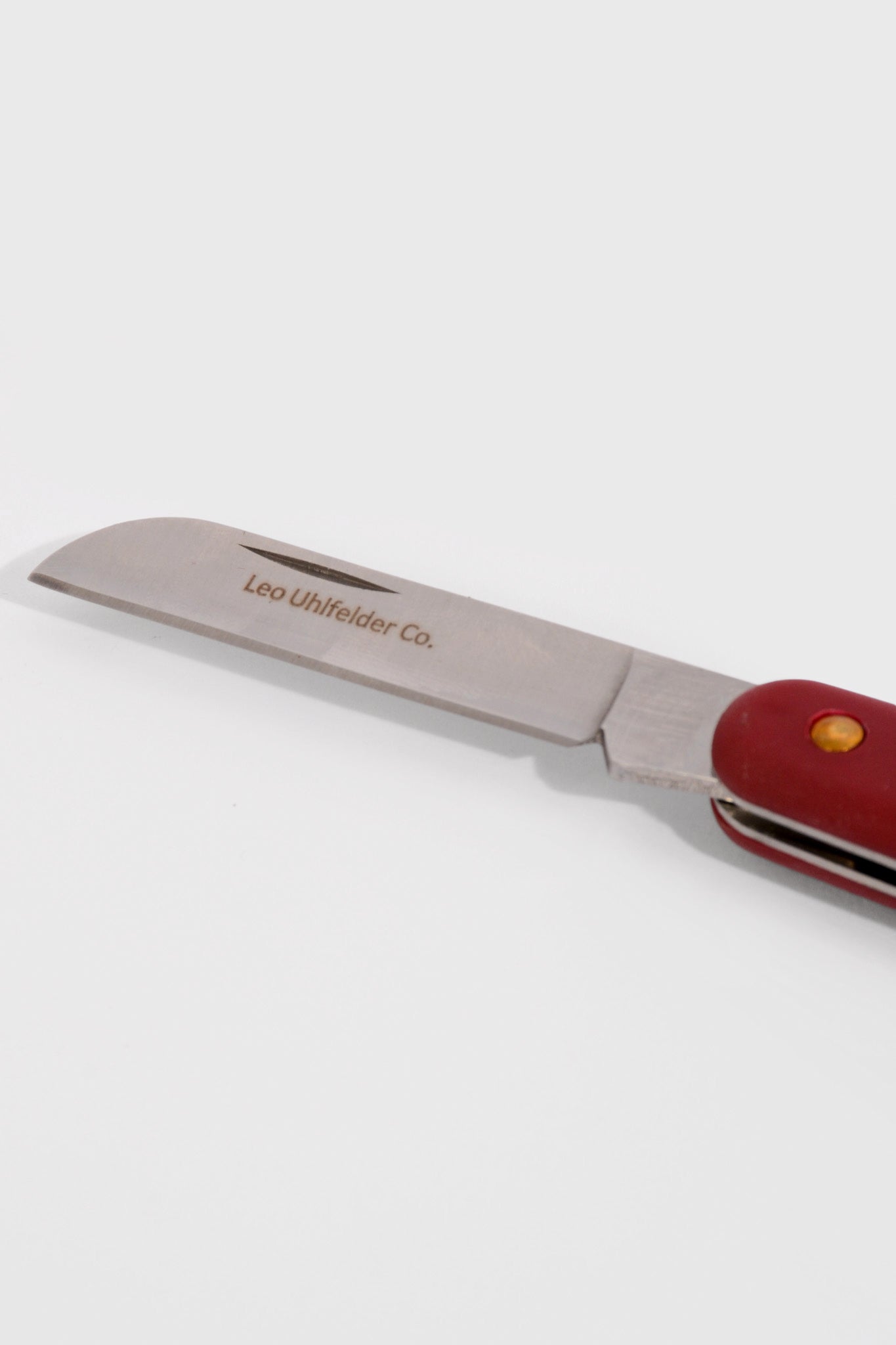 4" Red Handle Folding Florist Knife Red