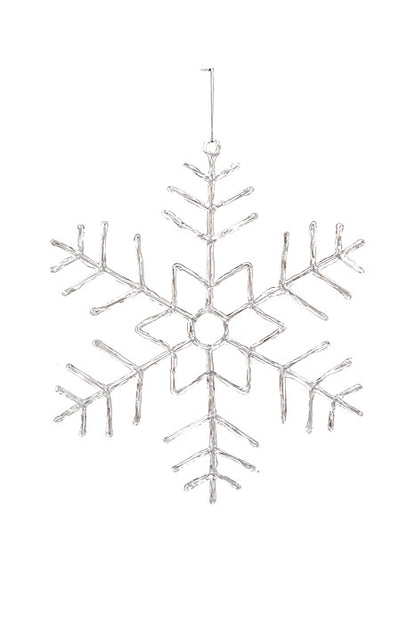 19" Clear Snowflake Ornament Clear