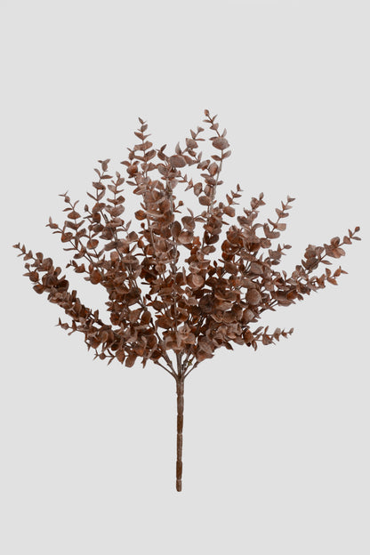 20" Artificial Eucalyptus Bush Brown
