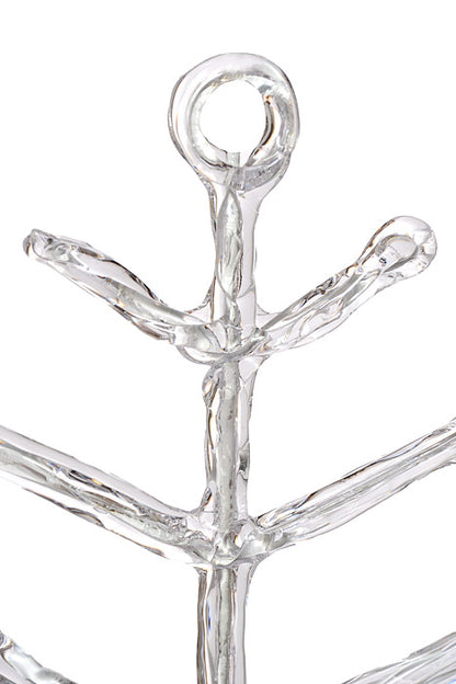 19" Clear Snowflake Ornament Clear