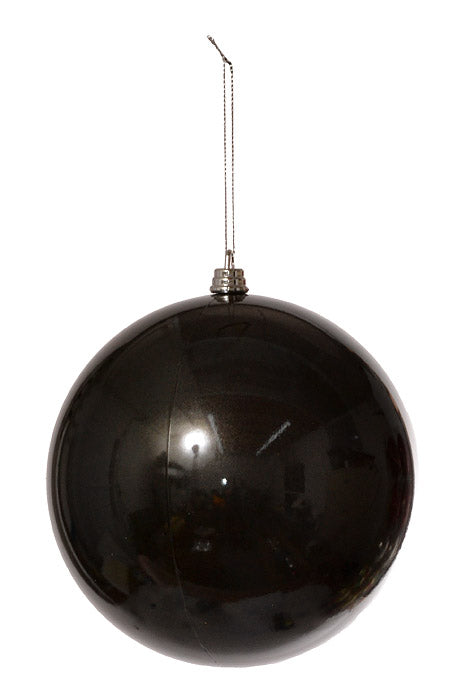 150Mm Ball Ornament (Black) Pkg/2