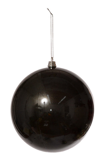 150Mm Ball Ornament (Black) Pkg/2