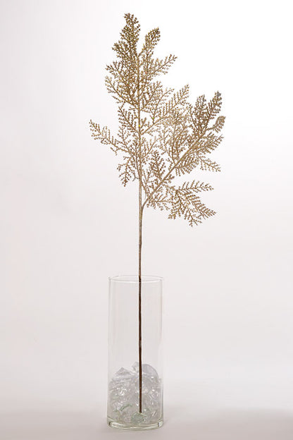 23" Glitter Pine Spray Platinum Pkg/6