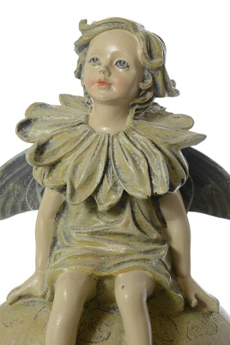 11" Fairy On Mushroom Beige