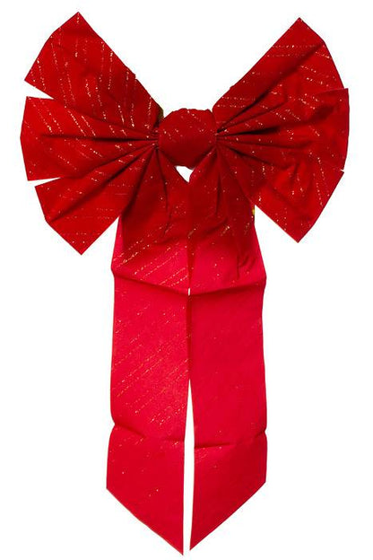 12" X 19" Christmas Bow Red