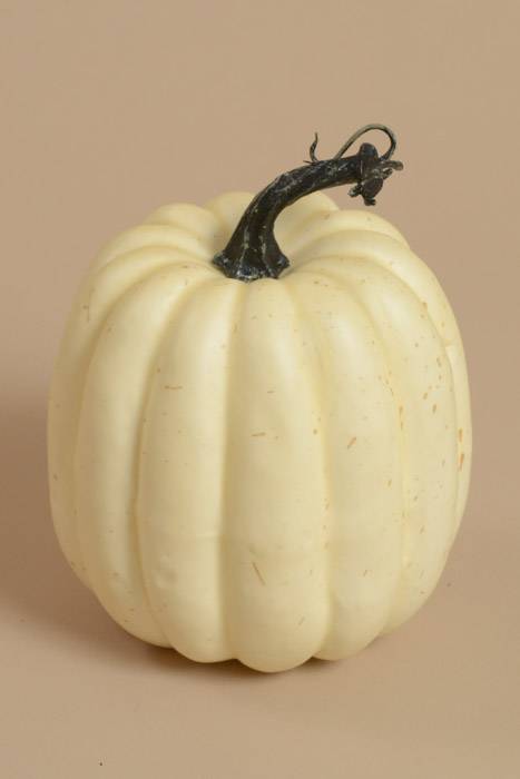 7" Tall Harvest Pumpkin Cream