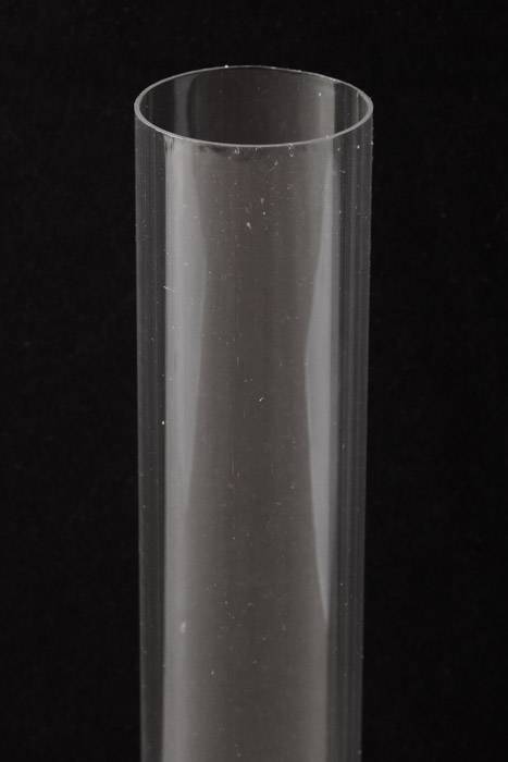 8" Plastic Cylinder Tube Clear Pkg/6