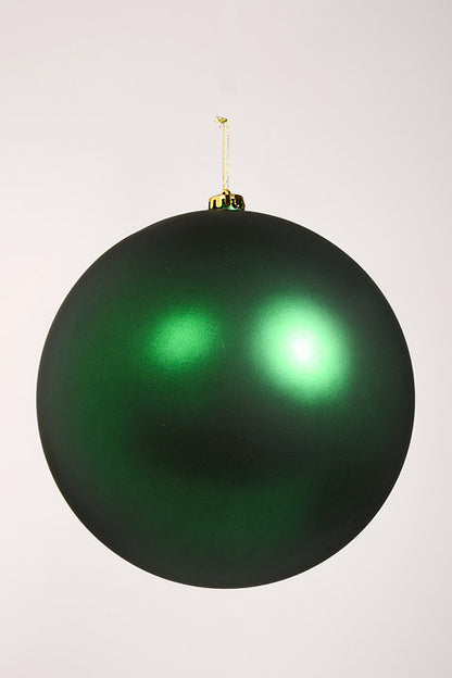 10" Matte Ornament Ball Dark Green