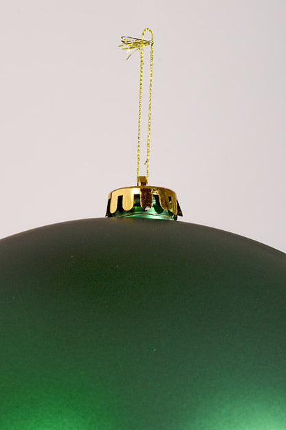 10" Matte Ornament Ball Dark Green