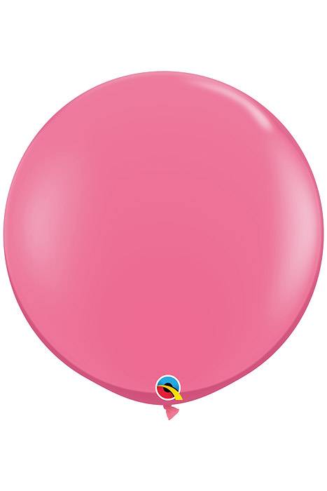 3ft Plain Latex Balloon Rose Pkg/2