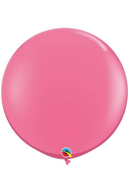 3ft Plain Latex Balloon Rose Pkg/2