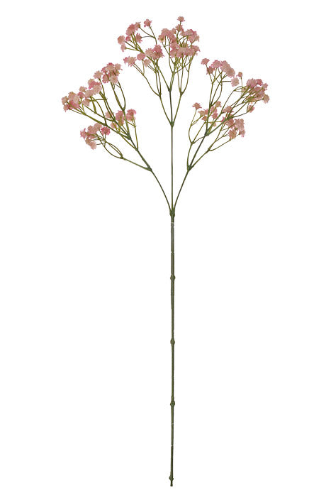 25.5" Silk Gypsophila Spray Soft Pink