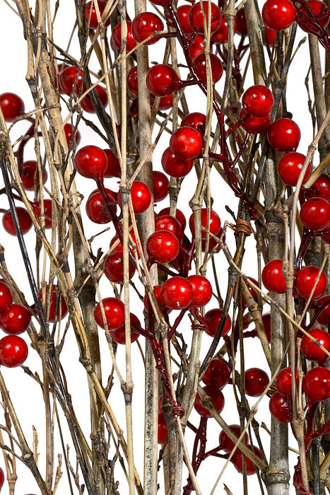 5.1" x 38" Natural Berry Stand Red