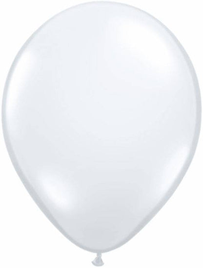 11" Round Jewel Latex Balloon Diamond Clear Pkg/100