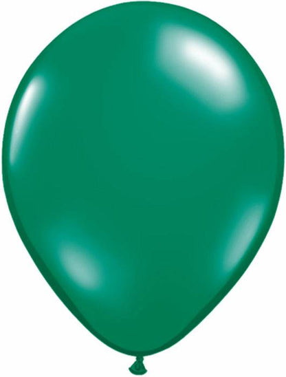 11" Round Fashion Latex Balloon Emerald Green Pkg/100