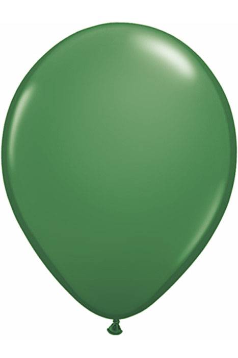 9" Round Standard Latex Balloon Green Pkg/100