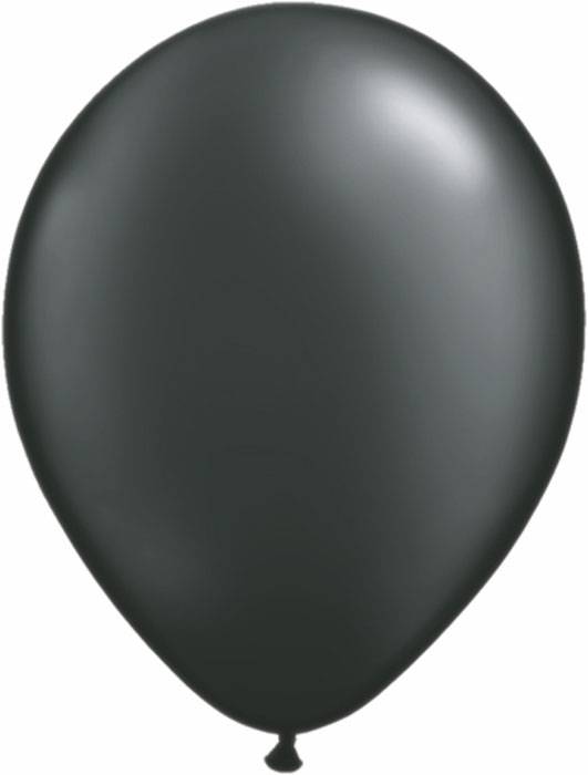 5" Rdt Latex Balloon Pearl Onyx Black Pkg/100