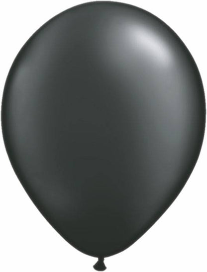 5" Rdt Latex Balloon Pearl Onyx Black Pkg/100
