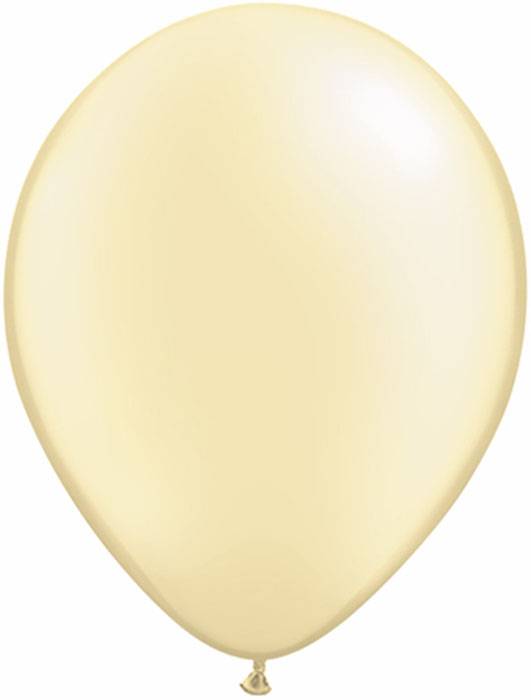 11" Pst Latex Balloon Pearl Ivory Pkg/100