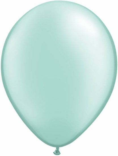 11" Pst Latex Balloon Pearl Mint Green Pkg/100