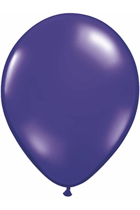 16" Round Jewel Latex Balloon Quartz Purple