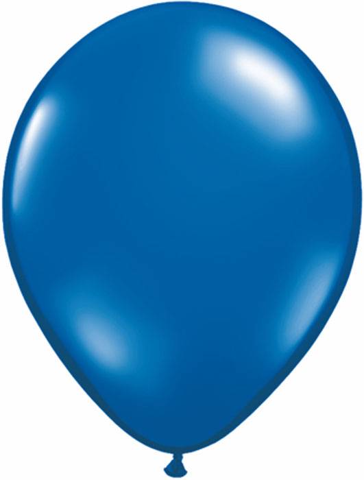5" Round Jewel Latex Balloon Sapphire Blue Pkg/100