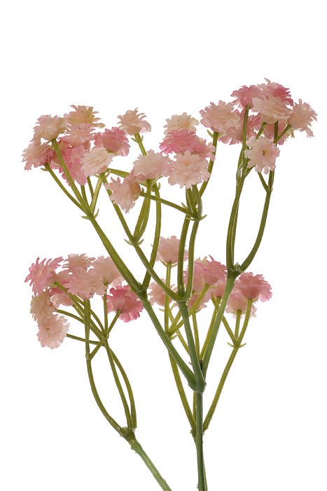 25.5" Silk Gypsophila Spray Soft Pink